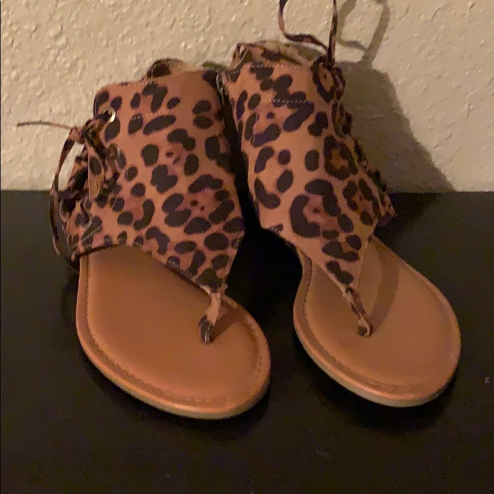 Leopard sandals